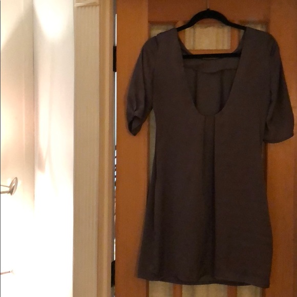 Three-quarter length sleeve silk dress - Picture 3 of 3